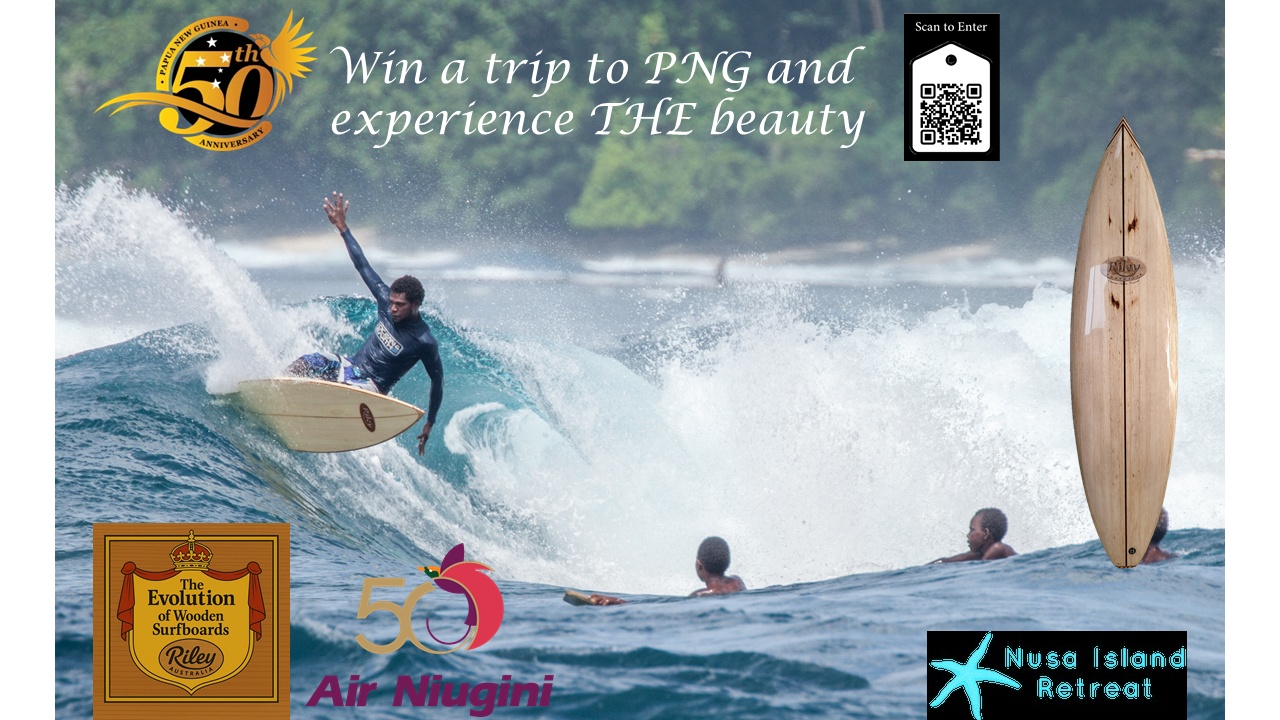 The Evolution of Wooden Surfboards event - Welcome Pack, Raffle, Shirts, booklet, hats,