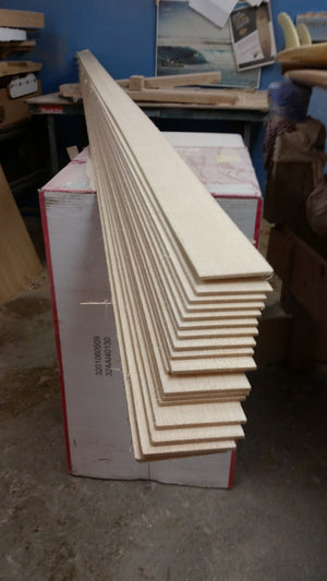 Long grain sheet balsa wood - any thickness is possible, price per m2