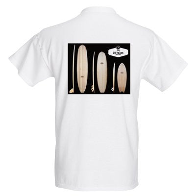 T-Shirts with different colours, sizes and designs from the last 25 years