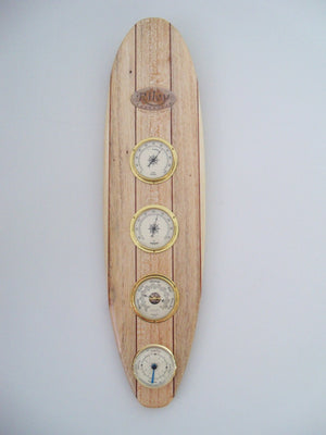 Tide and Time balsa surfboard clock