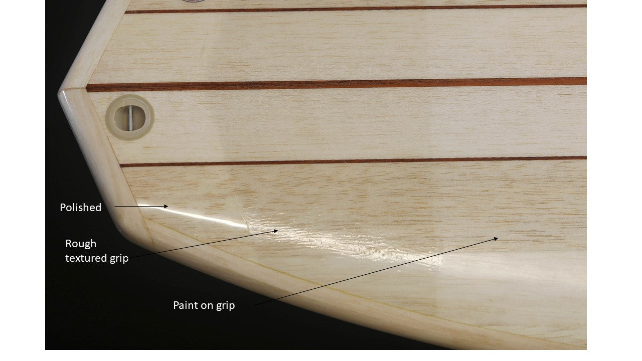 Brush on clear deck grip - waxless