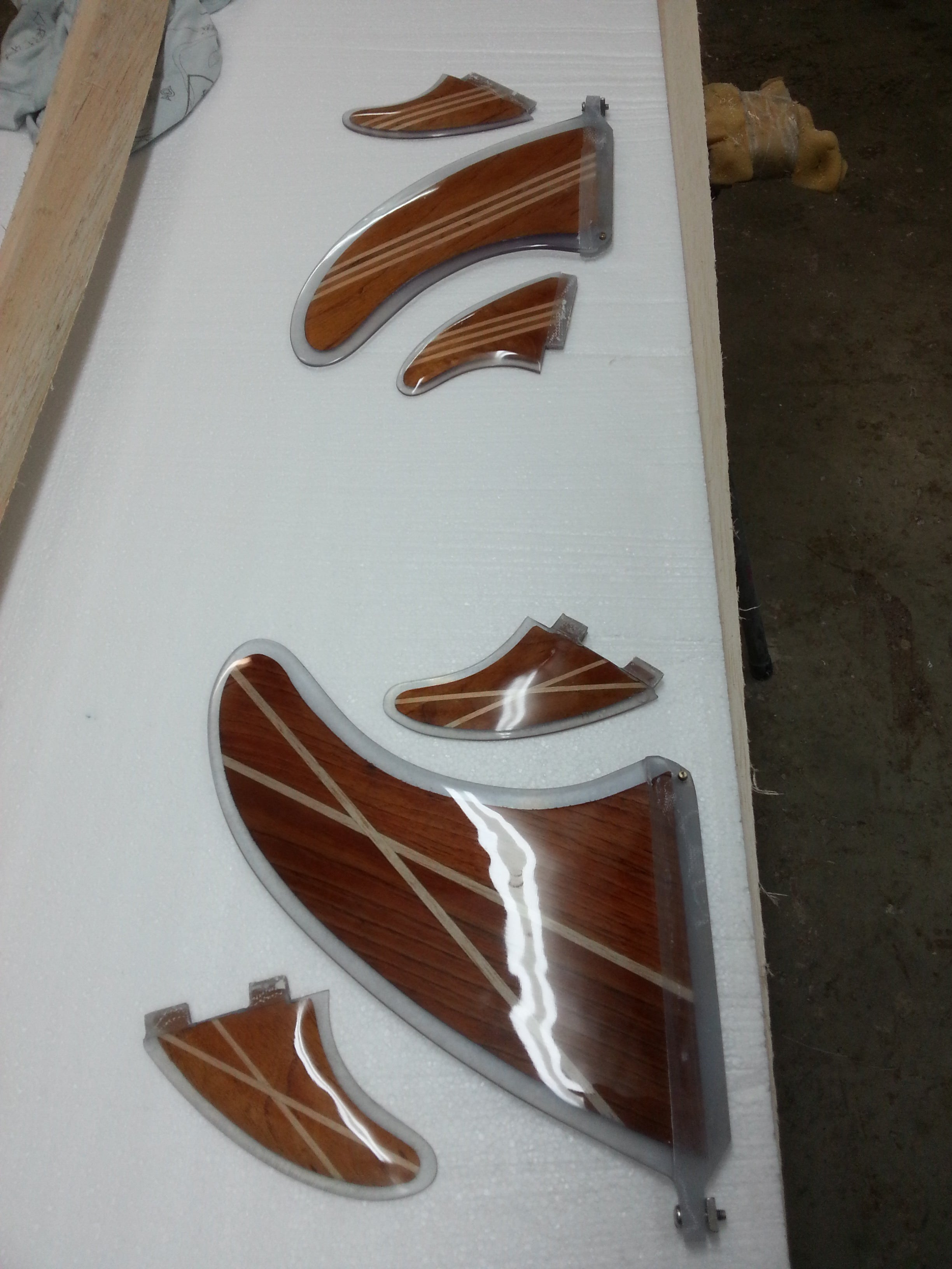 Longboard Timber Fins
