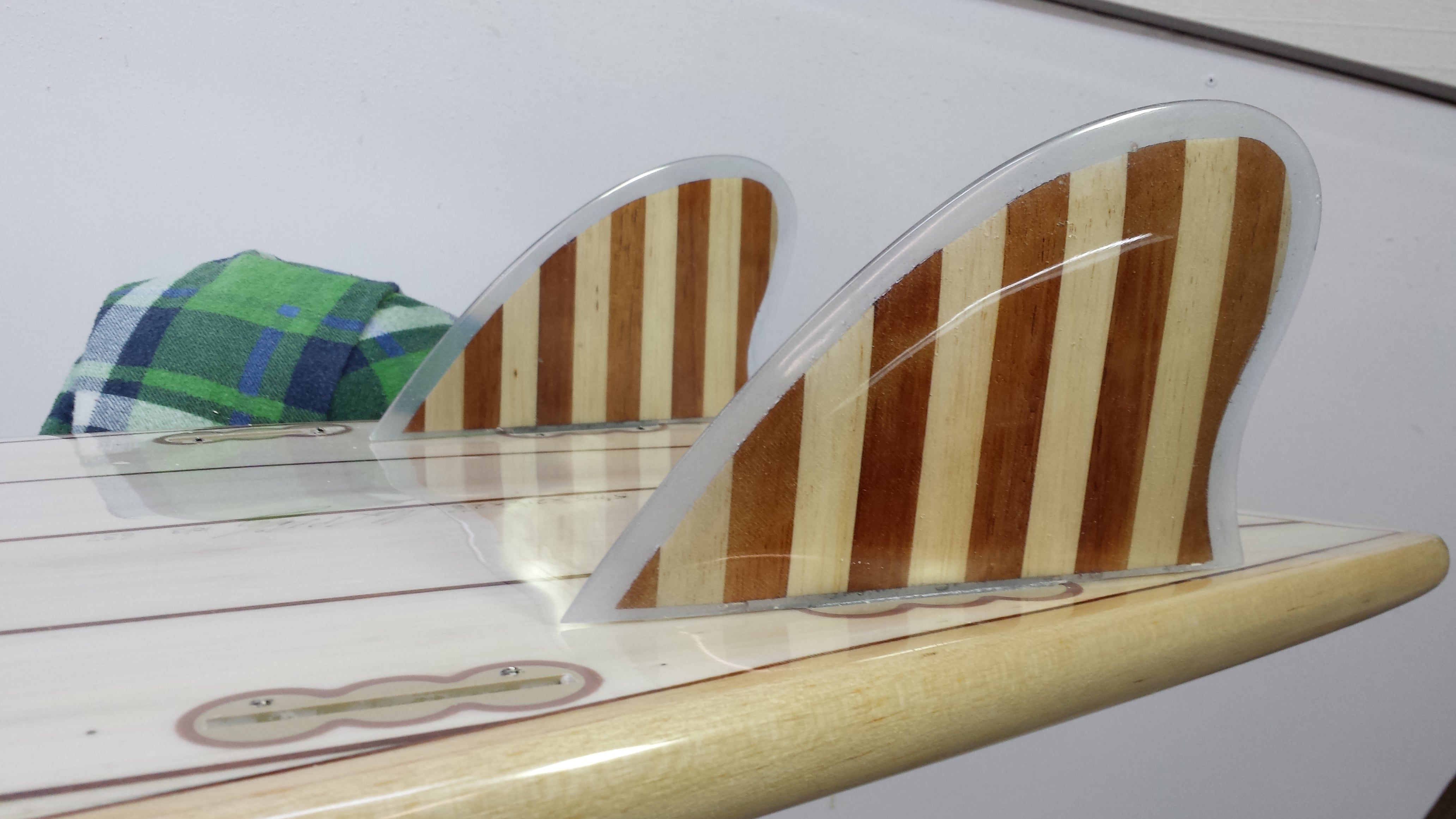 Fish Board Keel Timber Fins – Riley Balsa Wood Surfboards