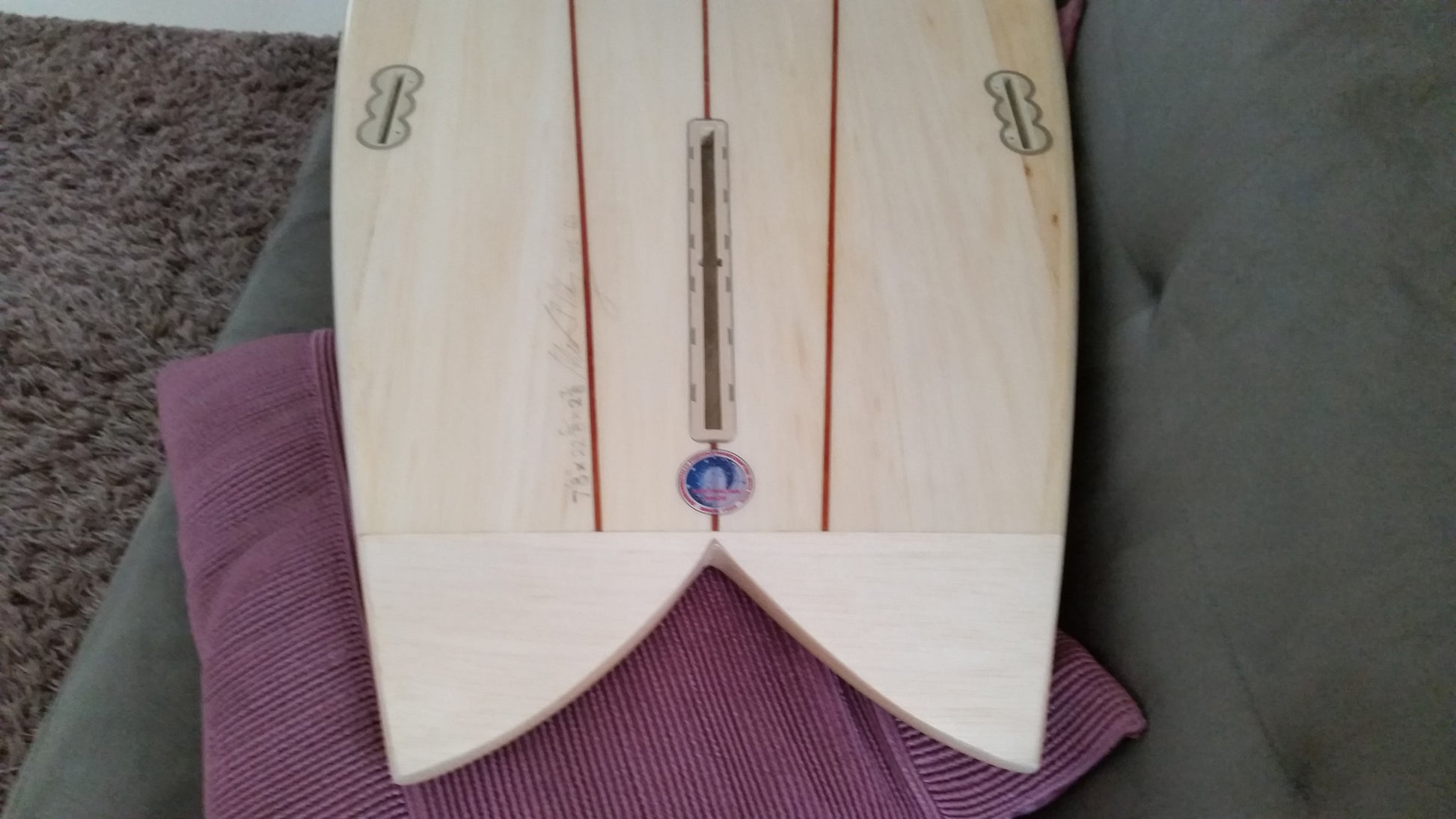 Aust made longboard fin boxes