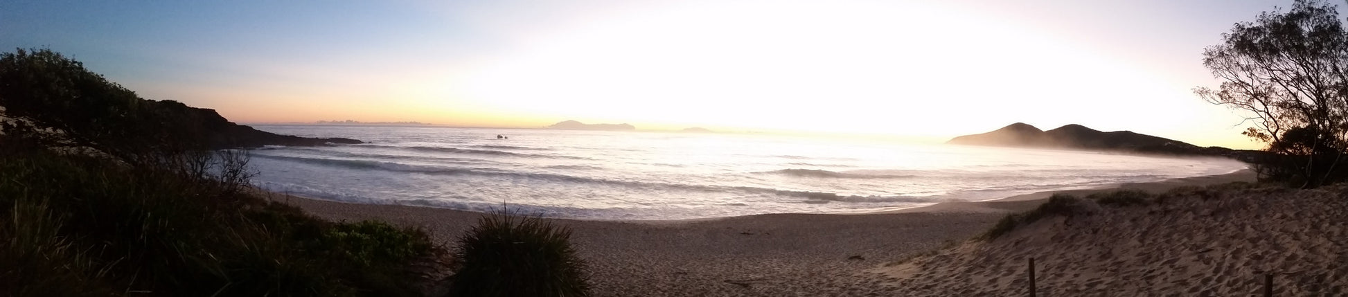 Canvas surf and beach panoramic surf prints