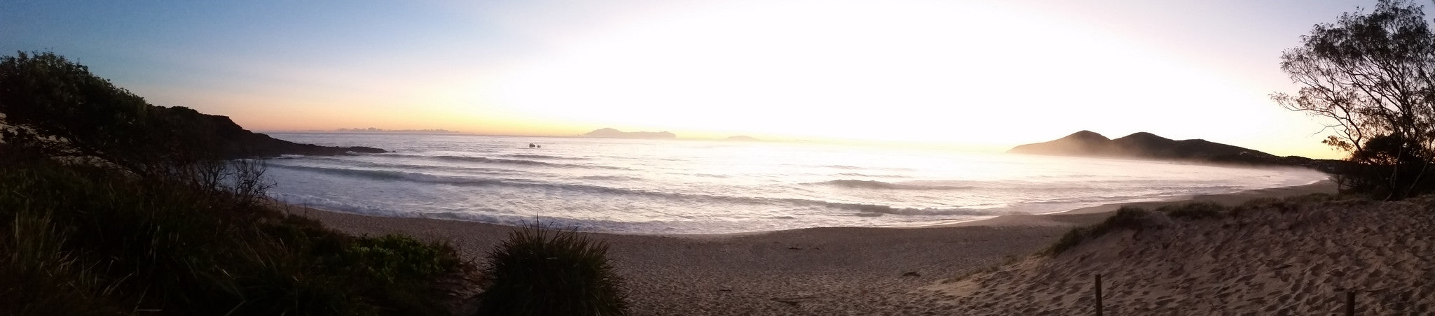 Canvas surf and beach panoramic surf prints