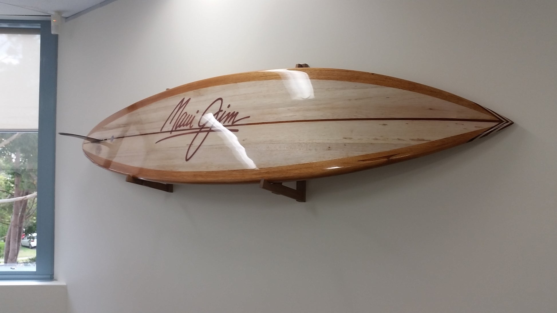 Hand made timber or wood surfboard racks and stands