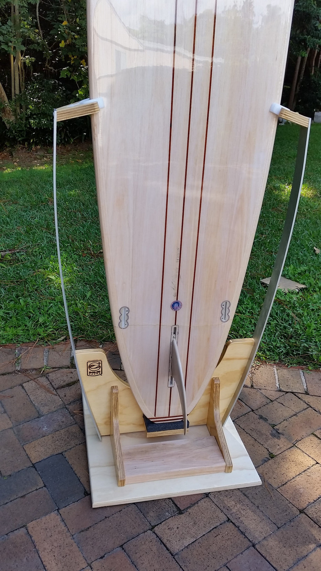 Hand made timber or wood surfboard racks and stands
