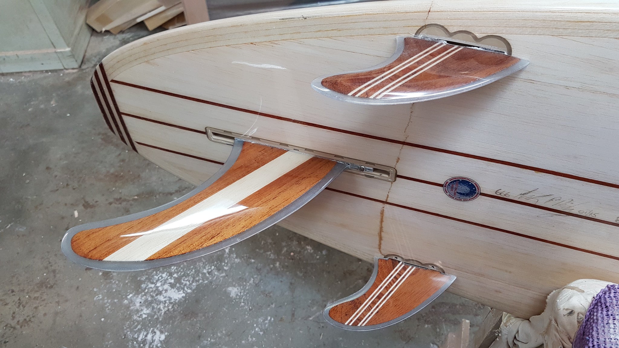 Longboard Timber Fins