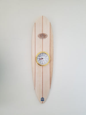 Tide and Time balsa surfboard clock