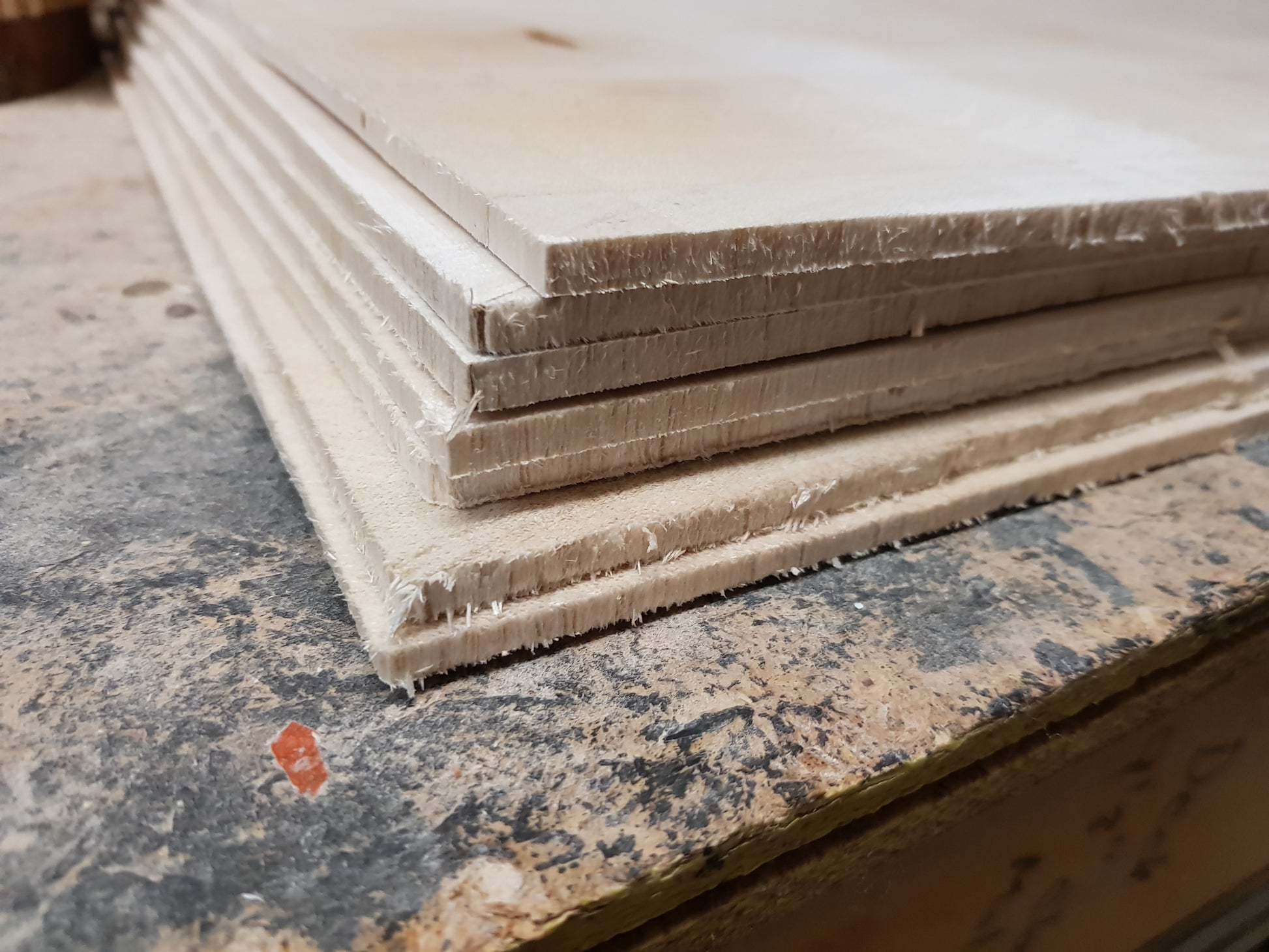 End grain sheet balsa wood - any thickness is possible