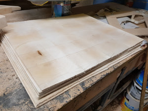 End grain sheet balsa wood - any thickness is possible