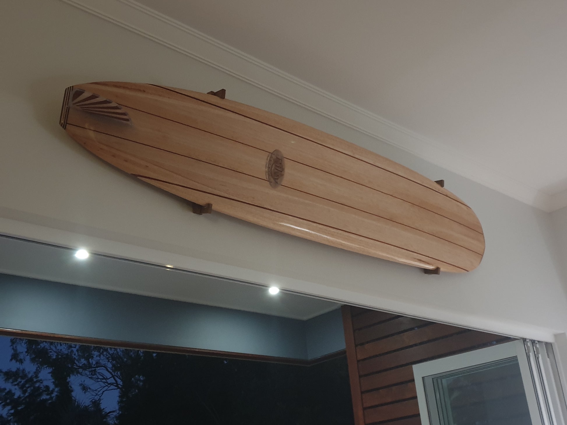 Hand made timber or wood surfboard racks and stands