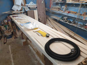 Balsa surfboard shaping set or kit