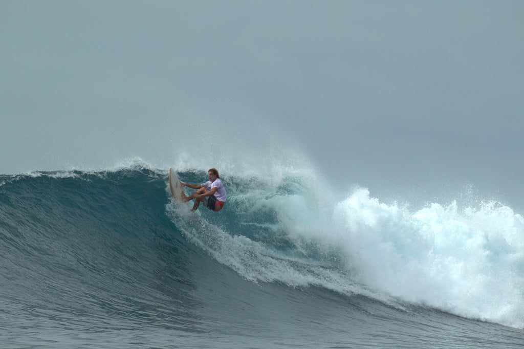 Fish off the lip in Telo Islands