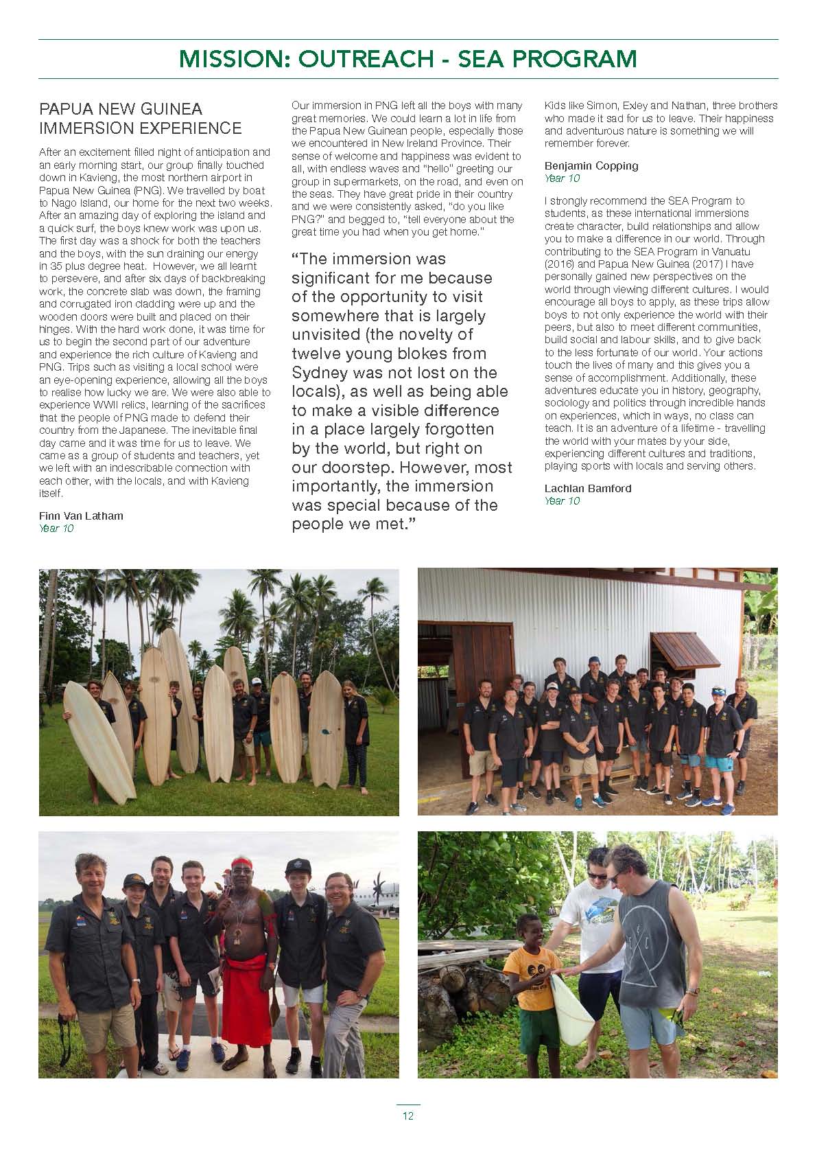 Travel to Papua New Guinea and build a balsa board