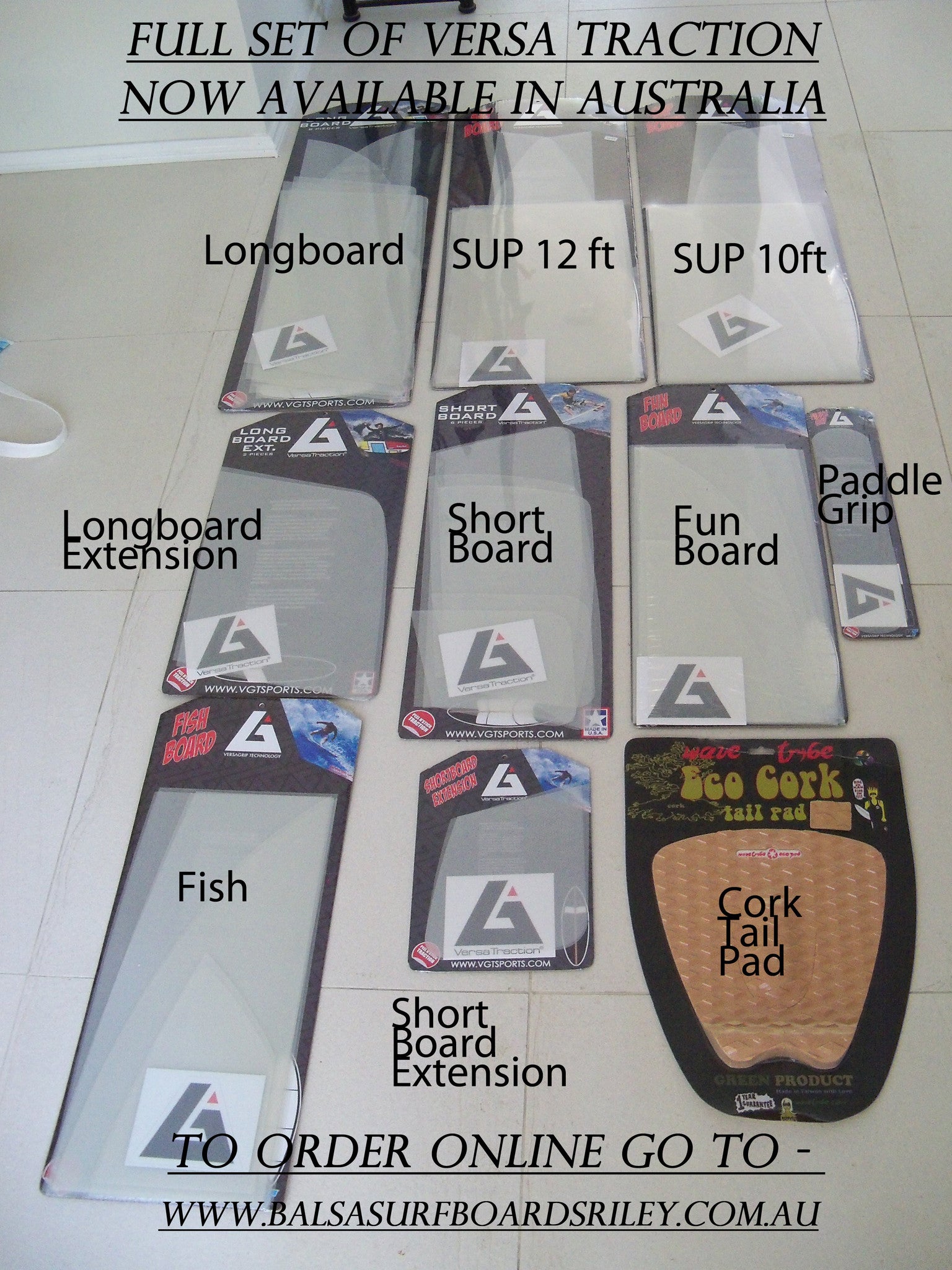Versa Traction clear DECK grip tape for surfboards