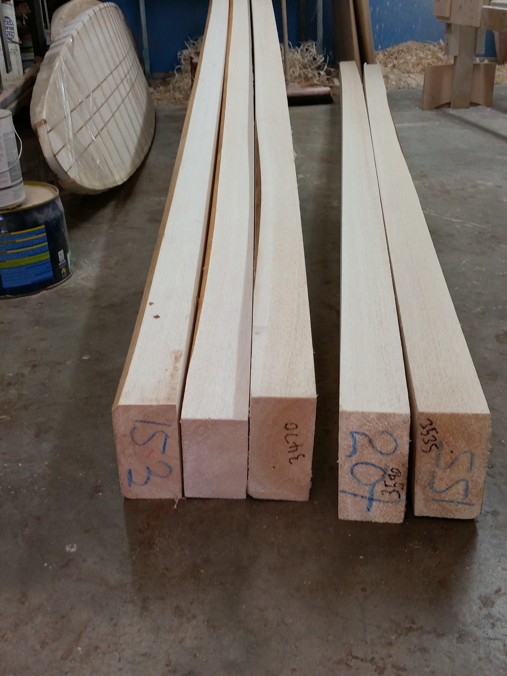 Raw balsa wood LOGS or trees or branches