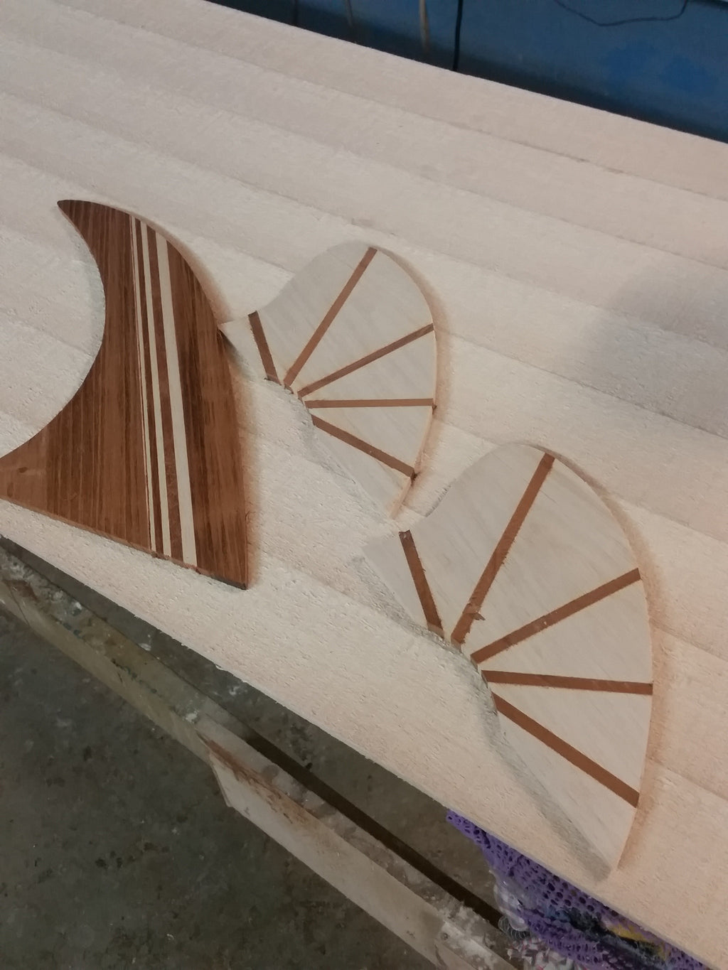 Longboard Timber Fins – Riley Balsa Wood Surfboards