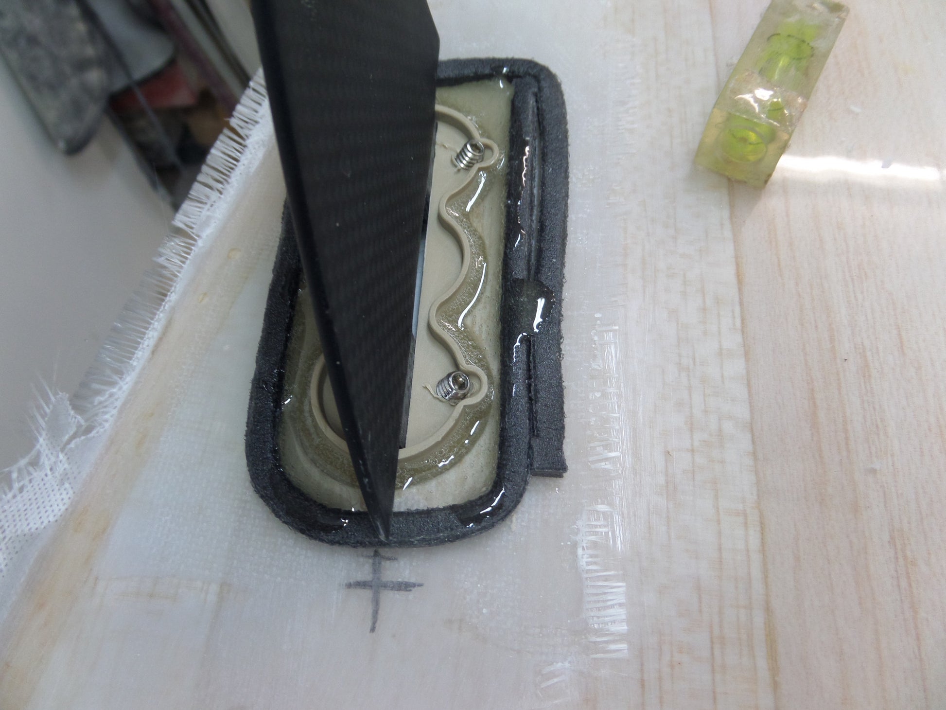 Aust made longboard fin boxes