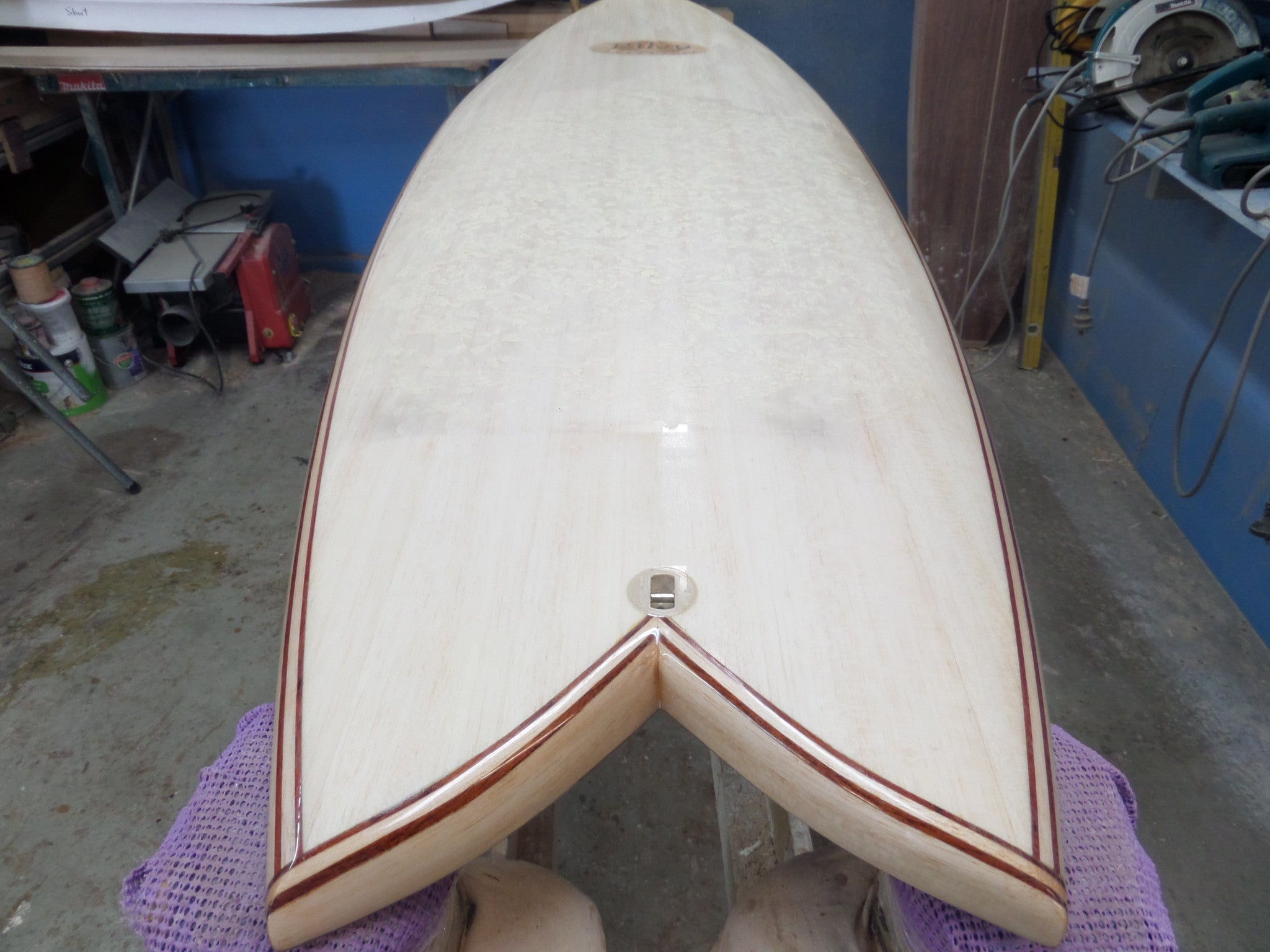 Brush on clear deck grip - waxless