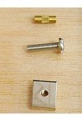 Centre fin Longboard Fin screw, plate and brass pin