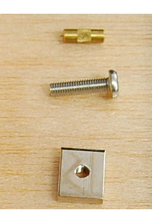 Centre fin Longboard Fin screw, plate and brass pin
