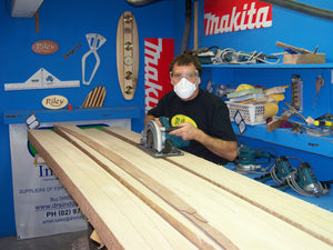 Balsa surfboard shaping set or kit