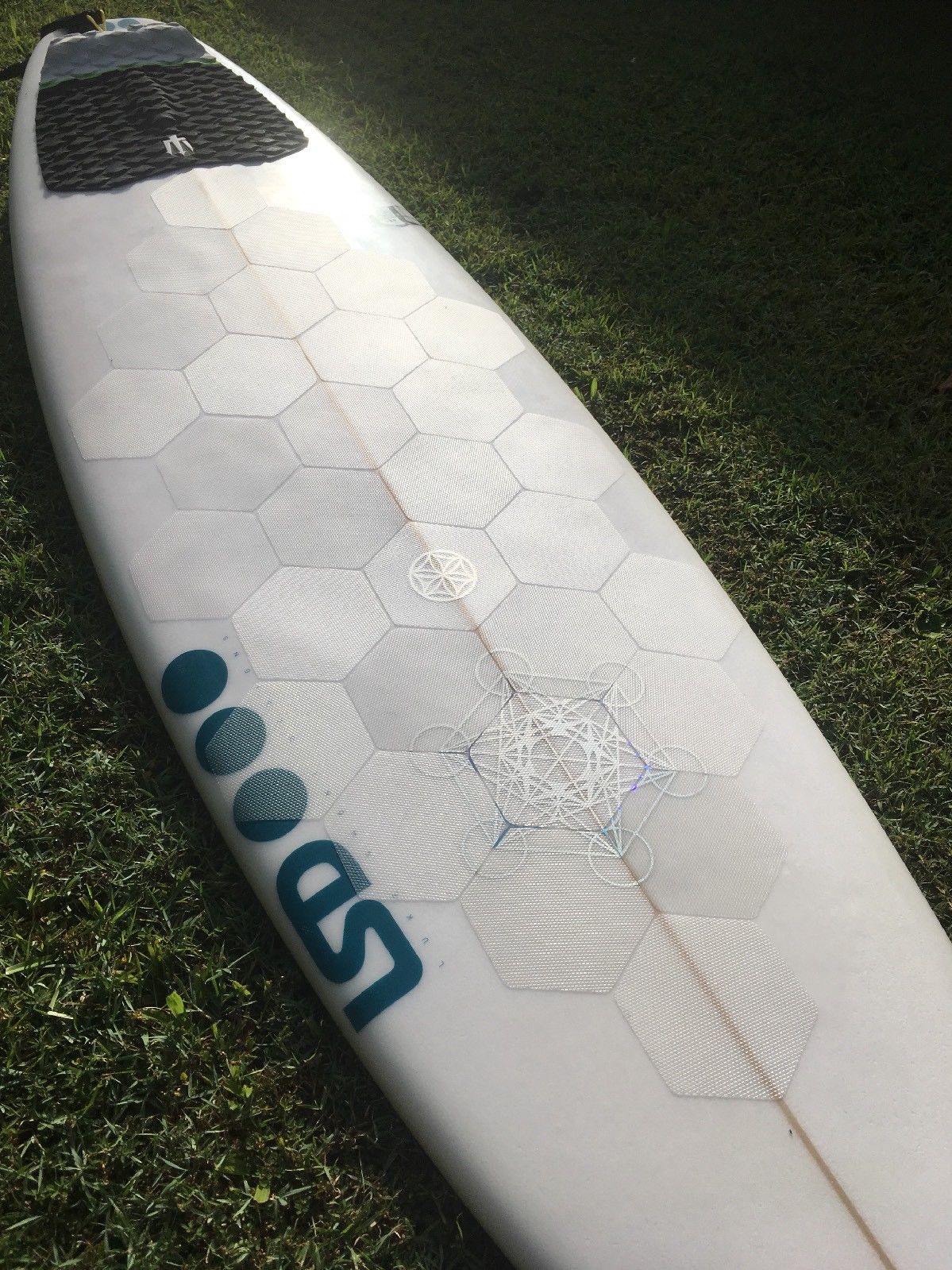 Versa Traction clear DECK grip tape for surfboards Riley Balsa Wood