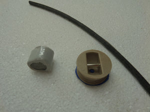 Legrope or leash plug in black or white or wood colour